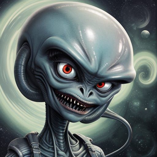 Madly Crazy Alien Creature