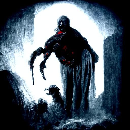 Terrifying Boogeyman in a Dark Fantasy Style