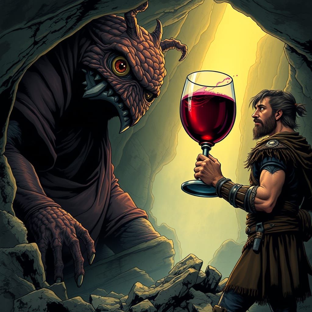 Ancient Greek Explorer Meets One-Eyed Cave Monster in a Vibr...