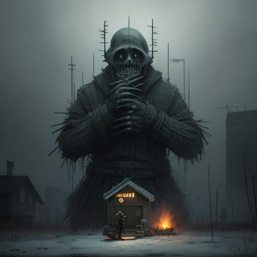 Eerie Digital Art: Suspicious and Soulless