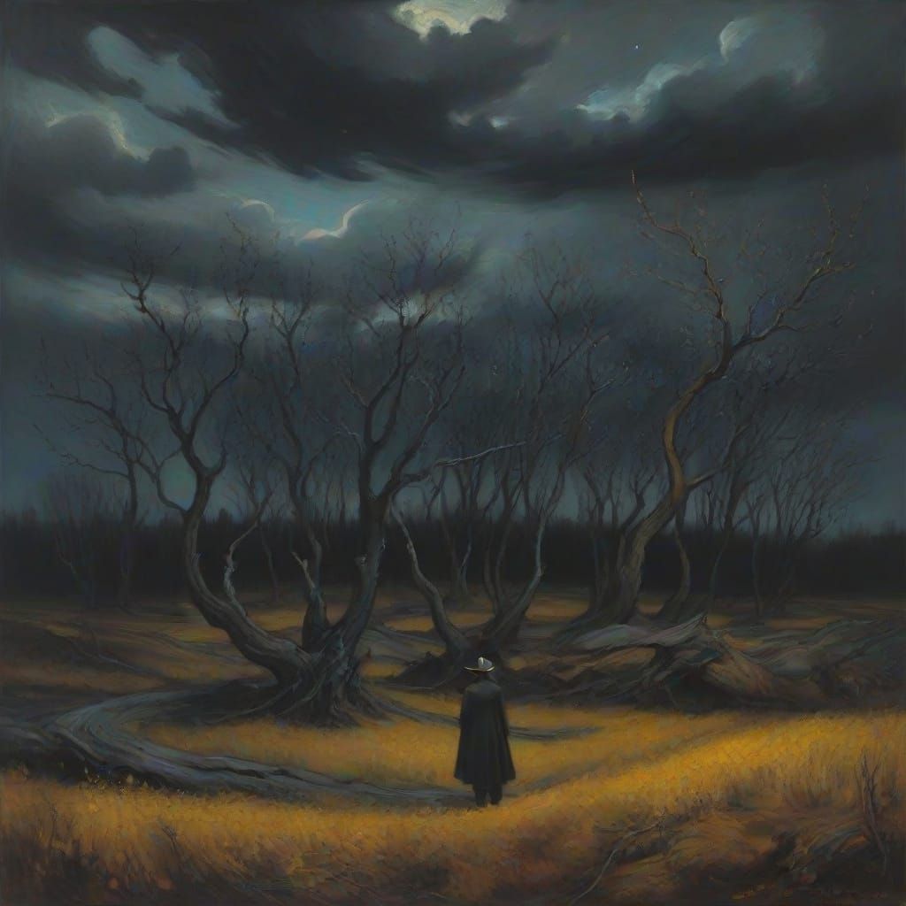 Ethereal Dreamscape in Vibrant Oil Painting