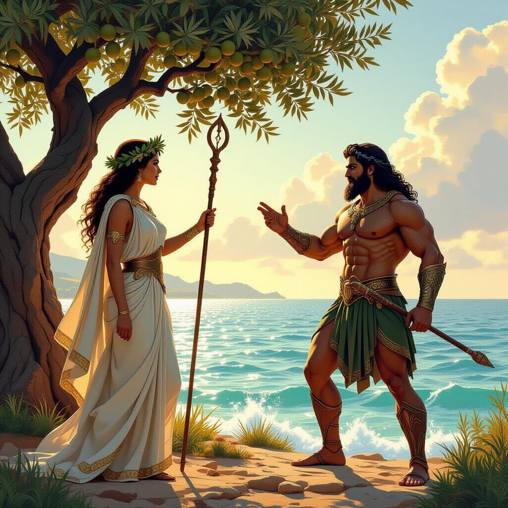 Athena vs Poseidon: Mythological Deity Debate