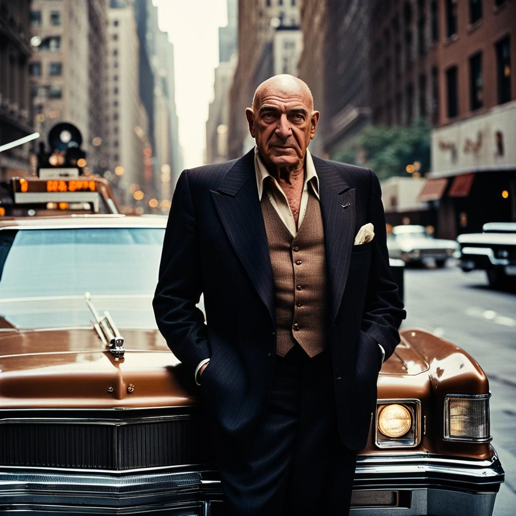 Telly Savalas as Kojak in 1978 Manhattan