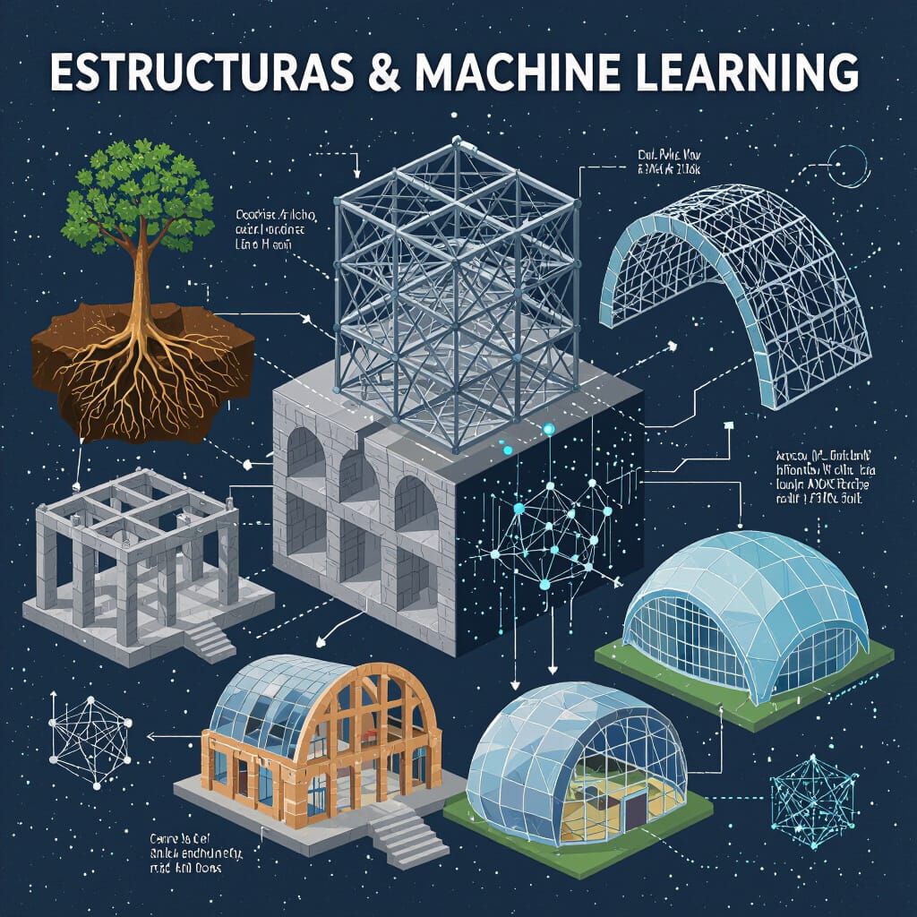 Structures & Machine Learning Cover Design for School Projec...