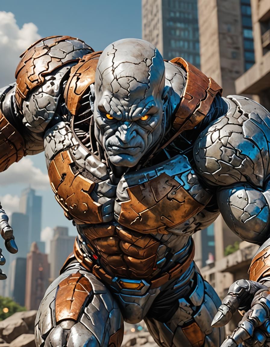 Metamorpho: Elemental Hero in Anime-Inspired 3D Art