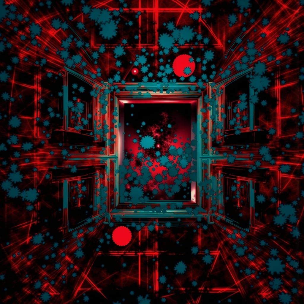 Hip Hop Album Cover Art in Neon Colors