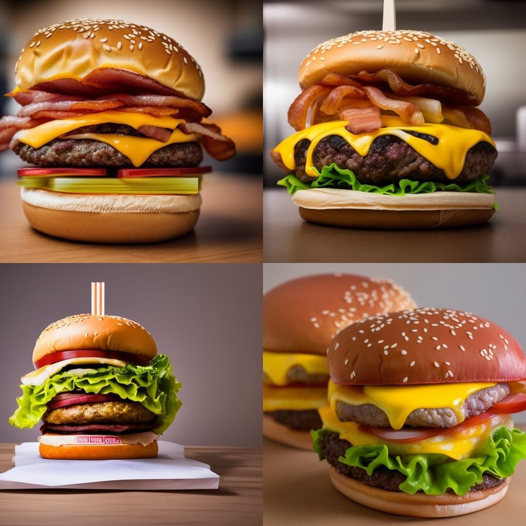 Triple Bacon Cheeseburger: Professional Food Photography