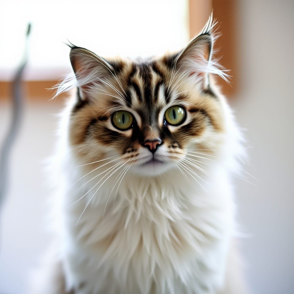 Birman Cat in a Serene Environment