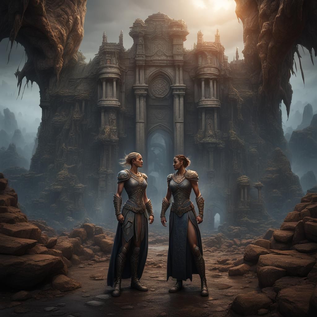 Muscled Women: Detailed Fantasy Concept Art