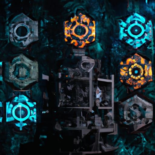 Hyperdimensional Tesseract with Bismuth Crystal Array