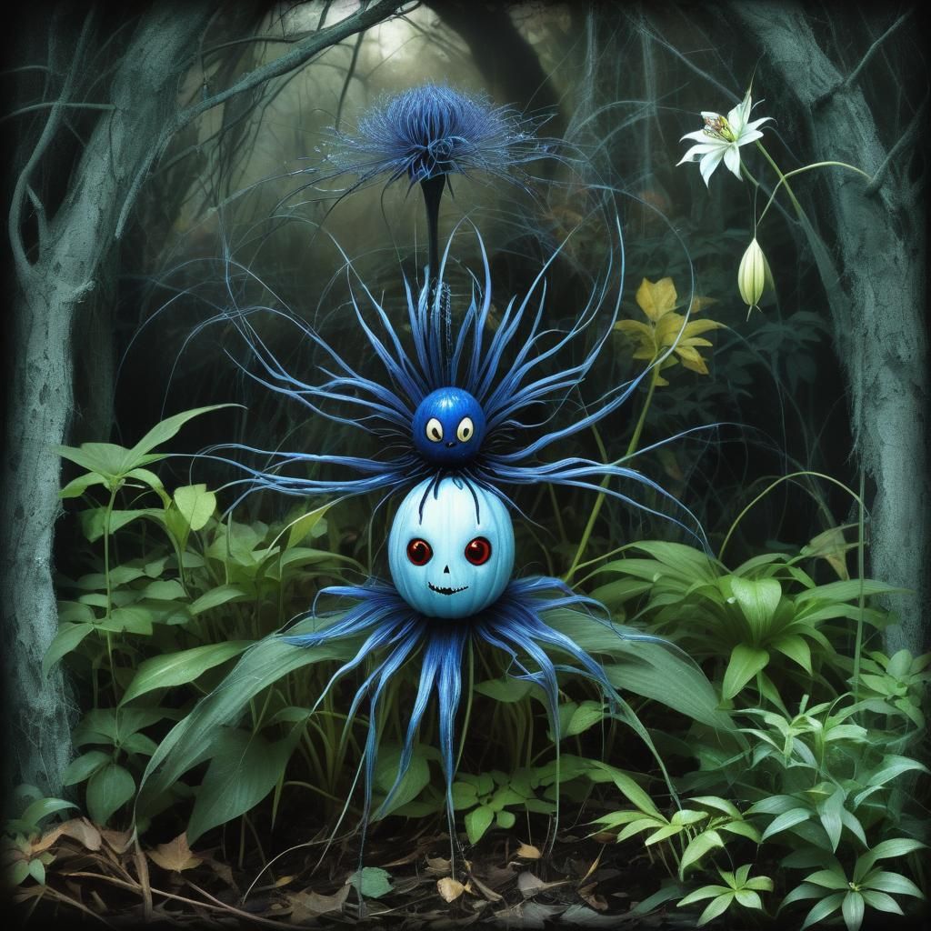 Surreal Dreamscape of Retro-Lithographic Horror