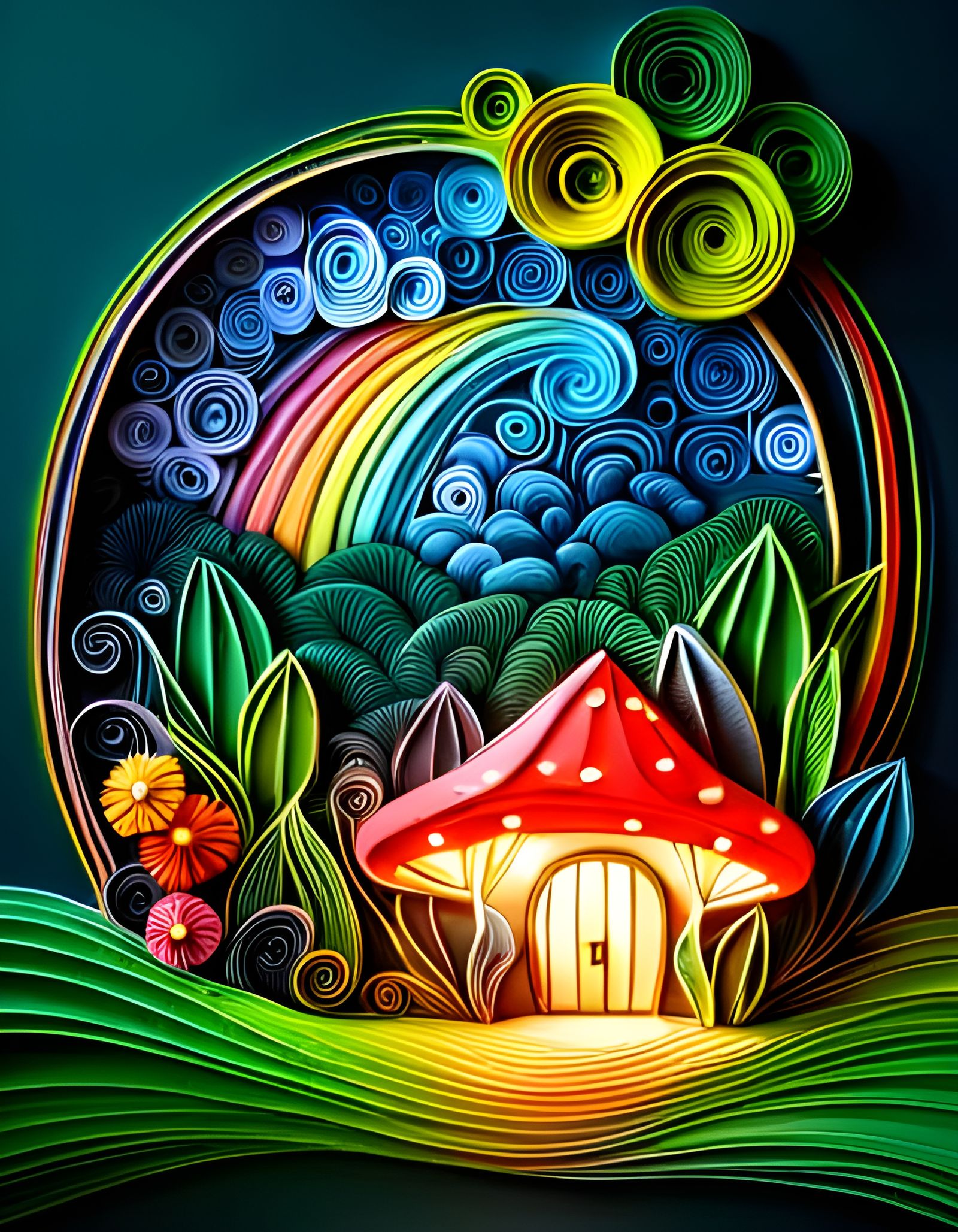 Enchanted Jungle: Paper Quilling in 3D