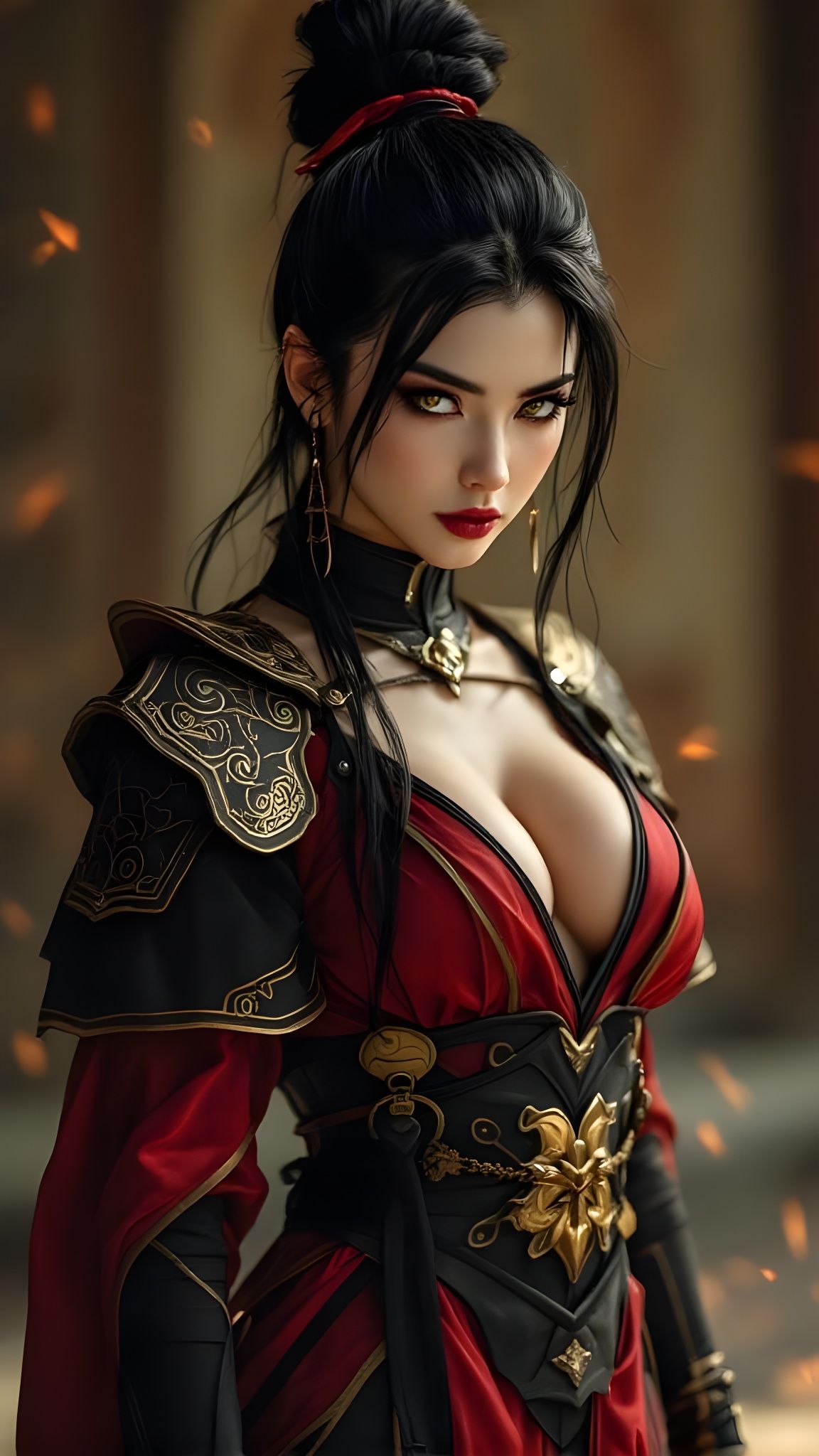 Azula: Fire Nation Princess in Crimson Armor