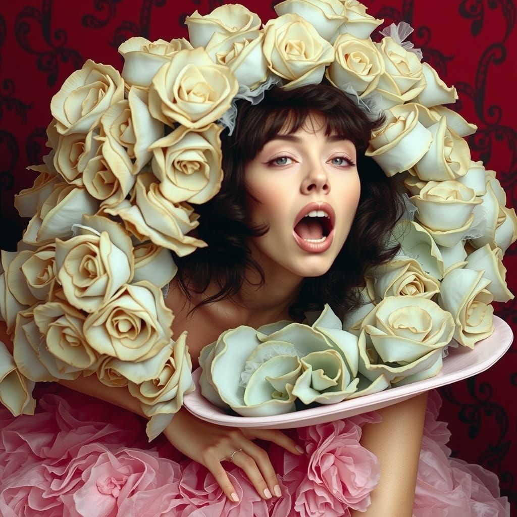 Enigmatic Beauty in Hyper-Realistic Fashion Photography