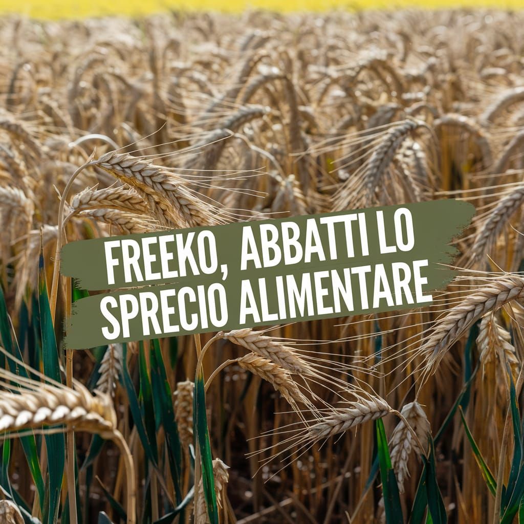 Wheat Field with Anti-Waste Banner