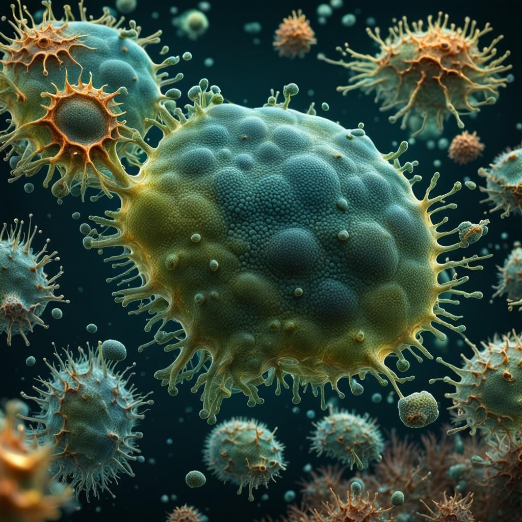 Hyperrealistic Amoebas in 8K Resolution