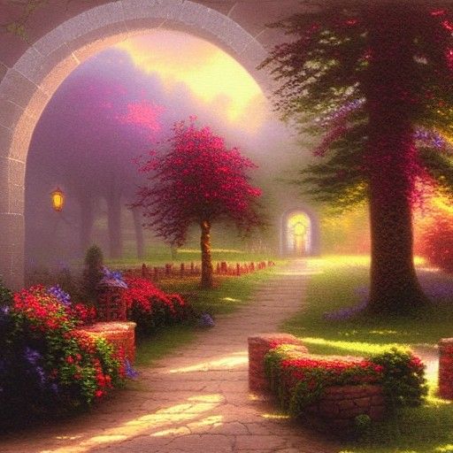 Ethereal Entrance to Wine-Colored Hell