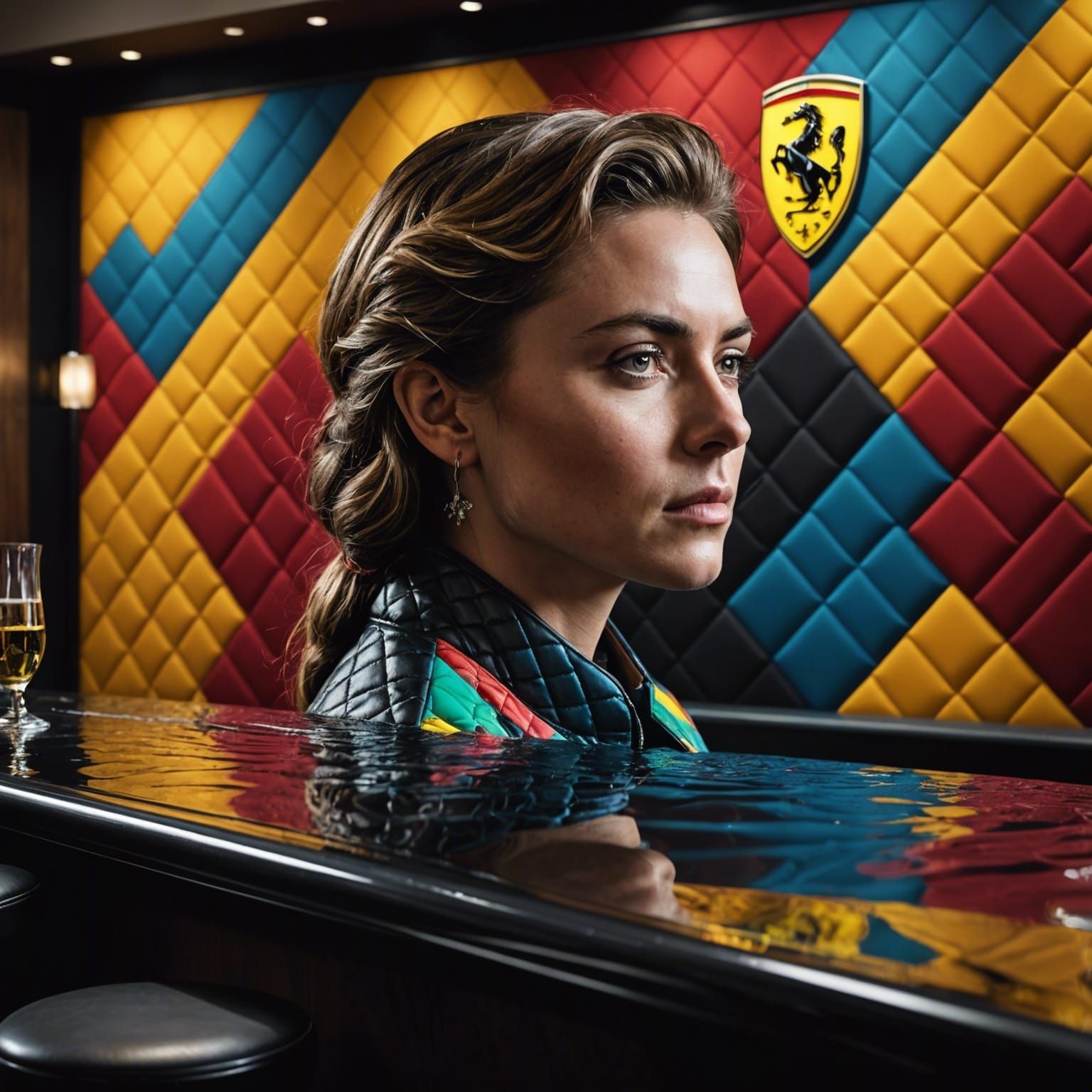 Ferrari quilted argyle concept