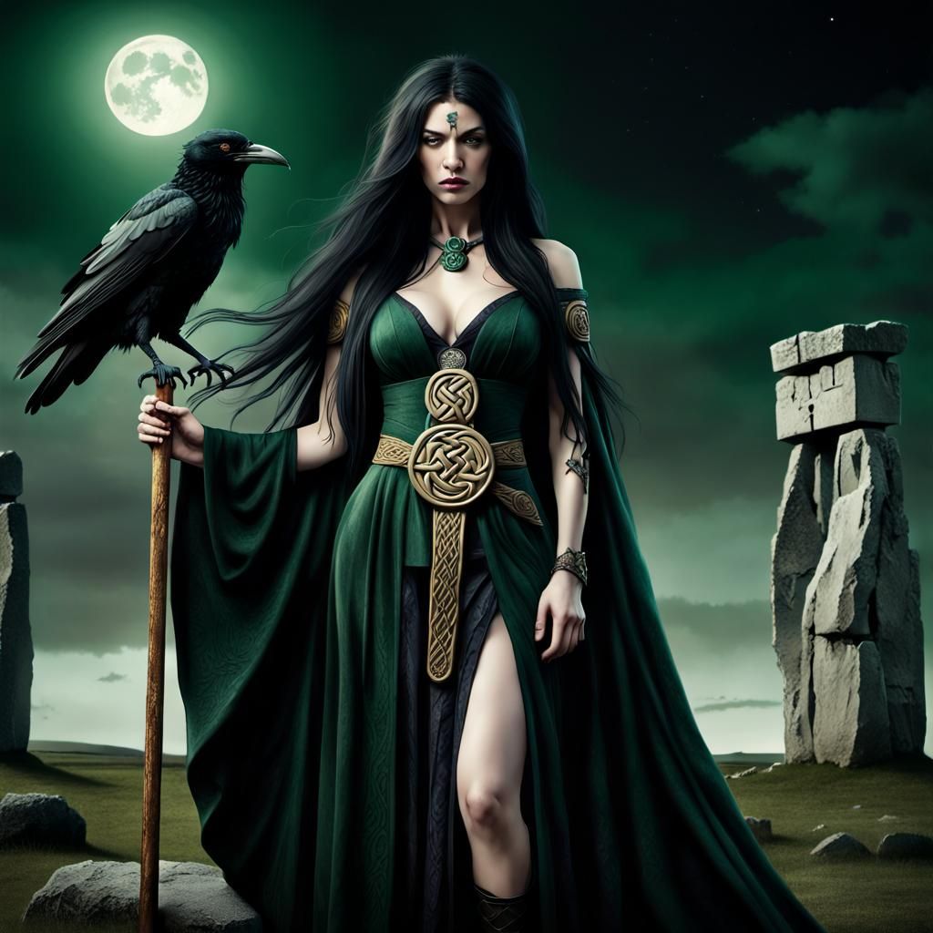 Celtic goddess Morrigan