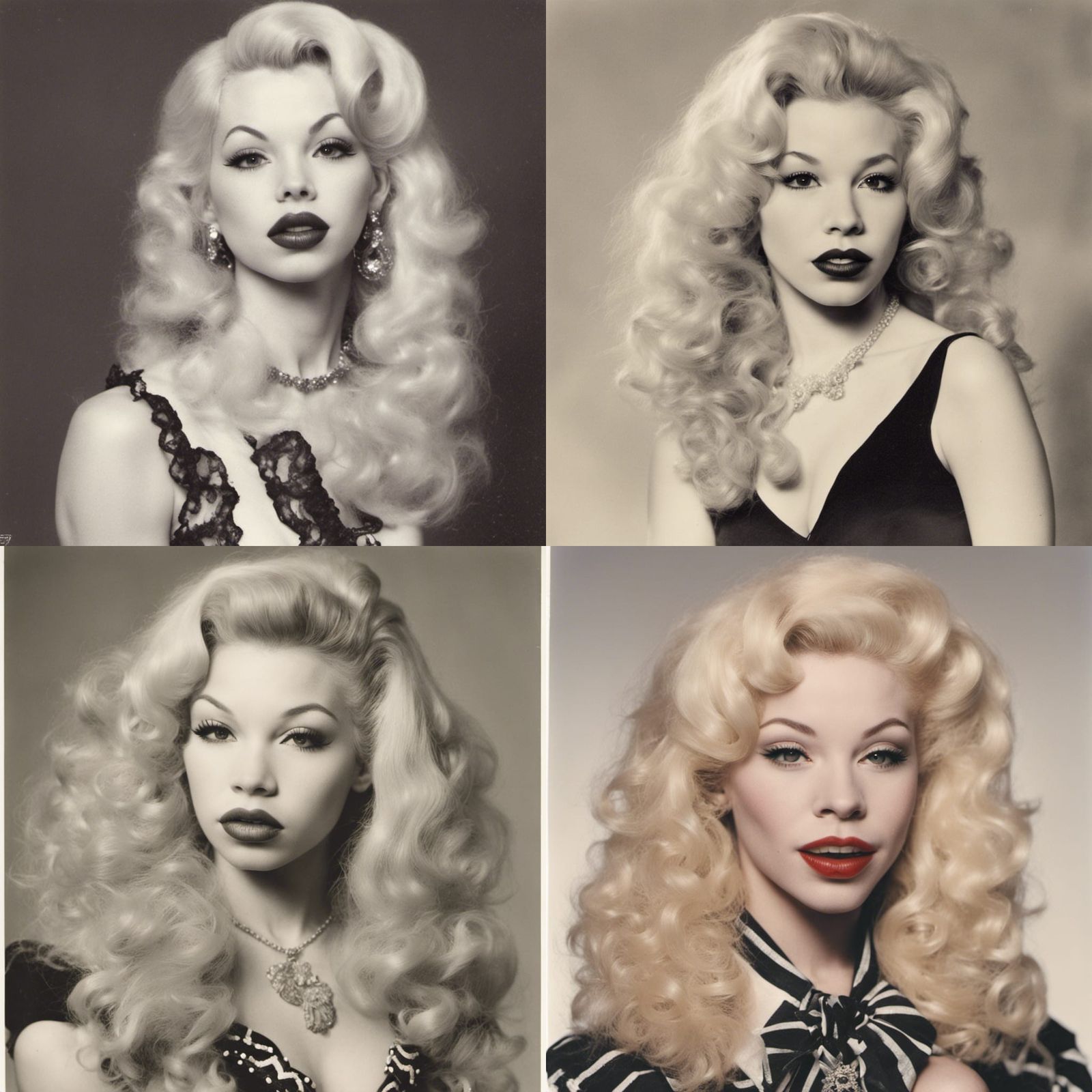 Awkward Teen Yearbook Portrait of Amanda Lepore