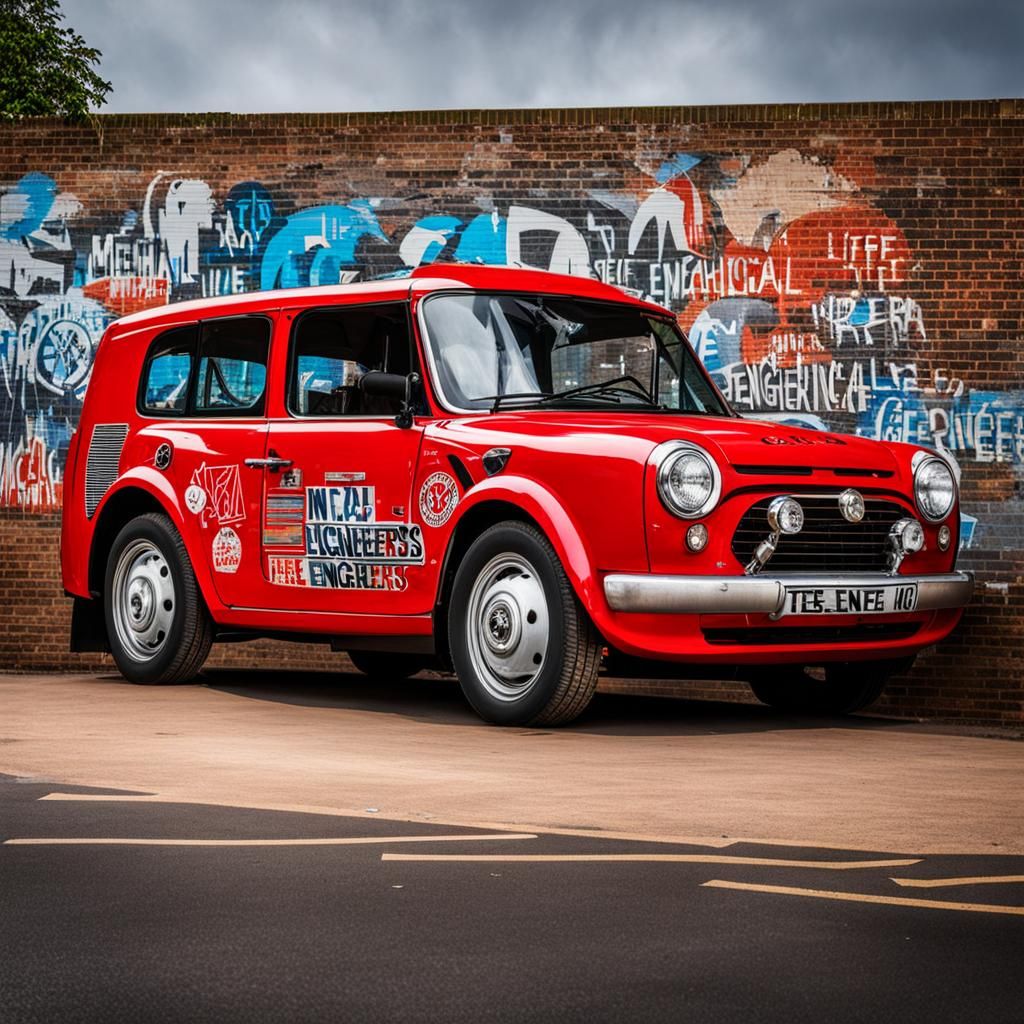 Mechanical Engineering Student Life Graffiti Art