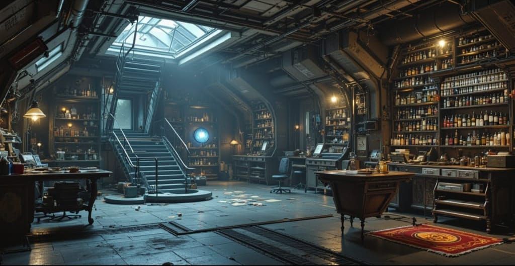 Empty Space Station<lora:Hypermaximalist v2:1.0>