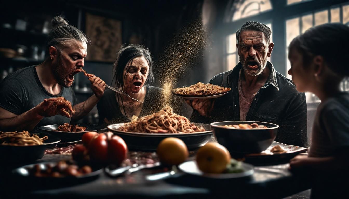 Thanksgiving on the set of The Walking Dead