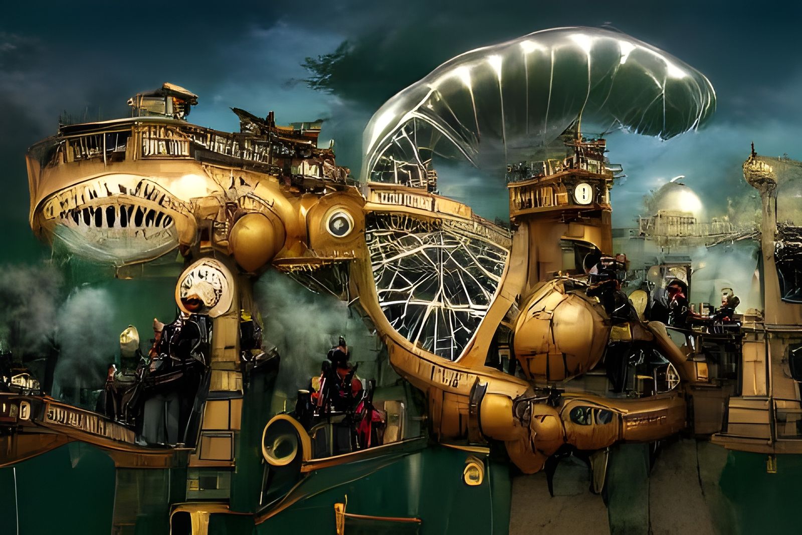 Steampunk Amusement Park Inspired by Jules Verne