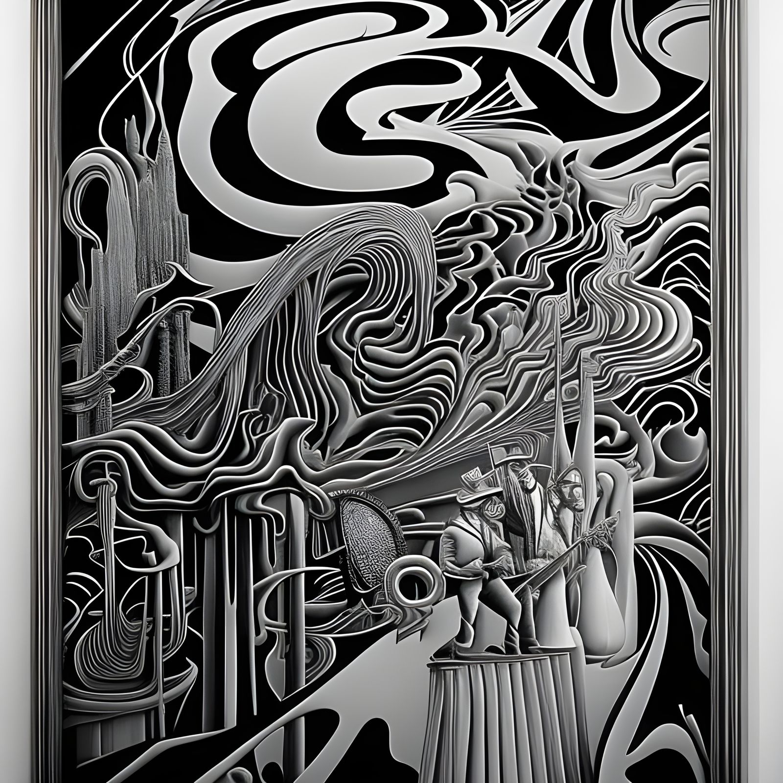 Hyperdetailed Abstract Art with Light Dust Effects