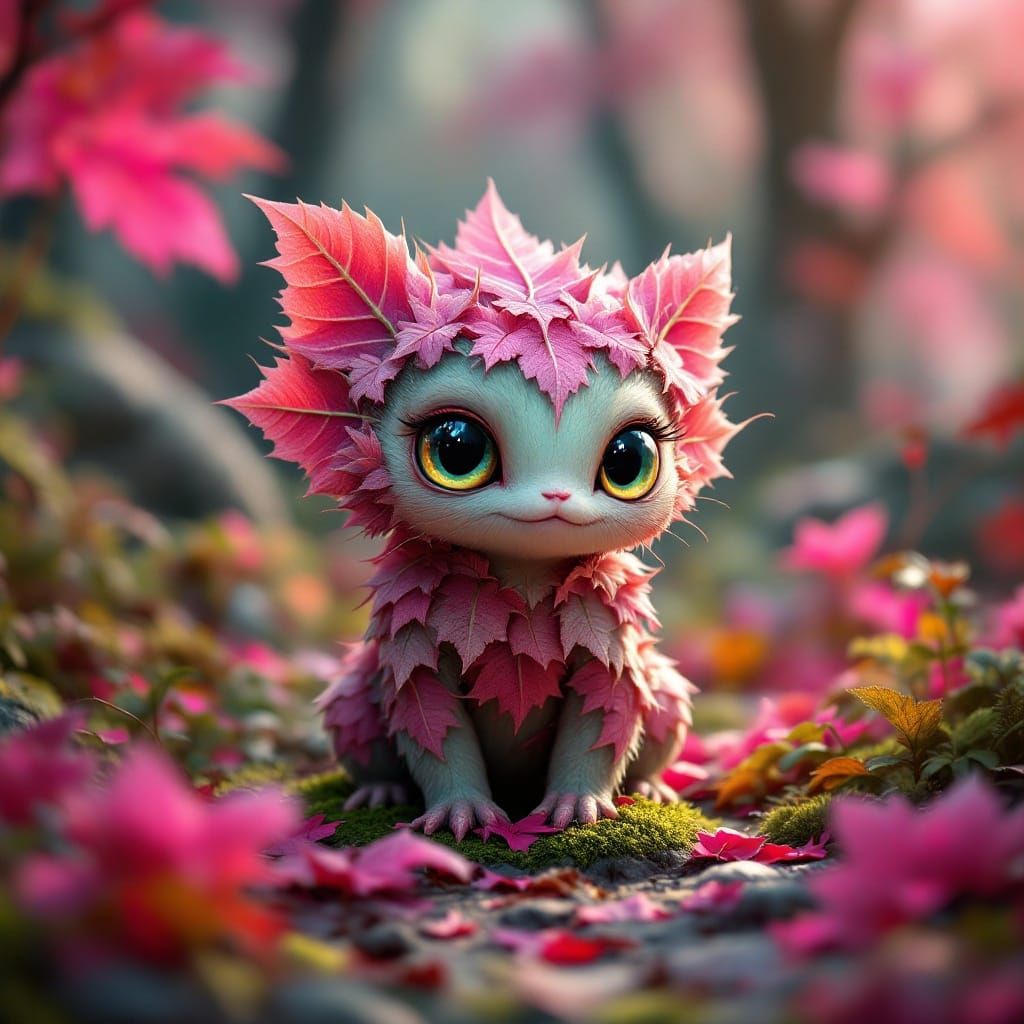 Leafy Pink Camouflage
