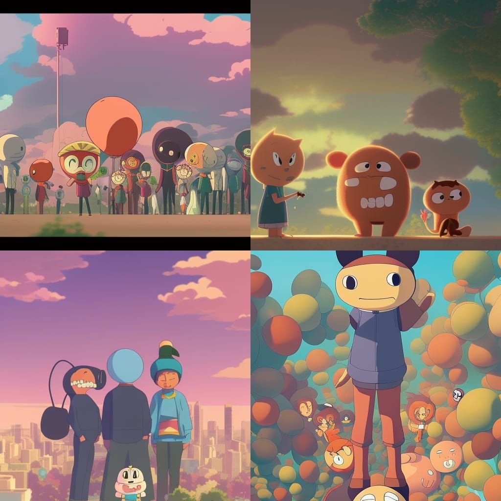 The Amazing World of Gumball in Anime Style