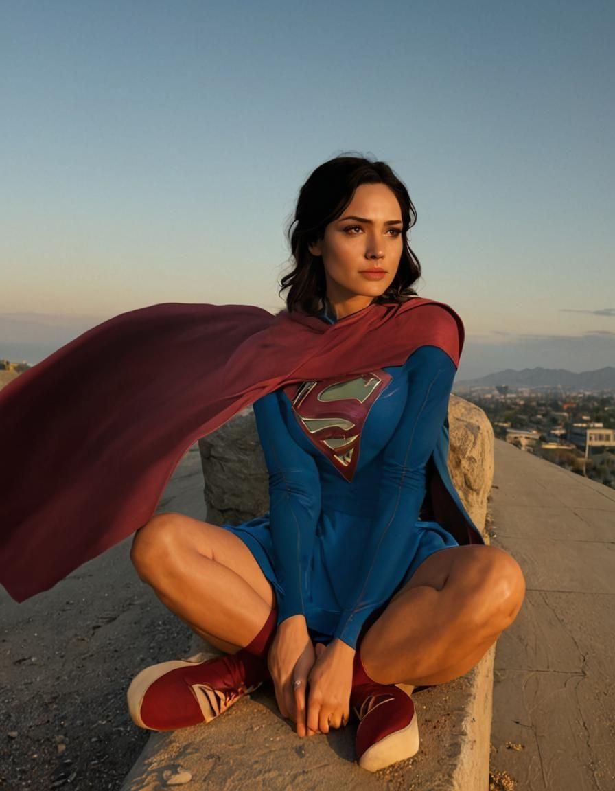Sasha Calle as Supergirl on the Edge