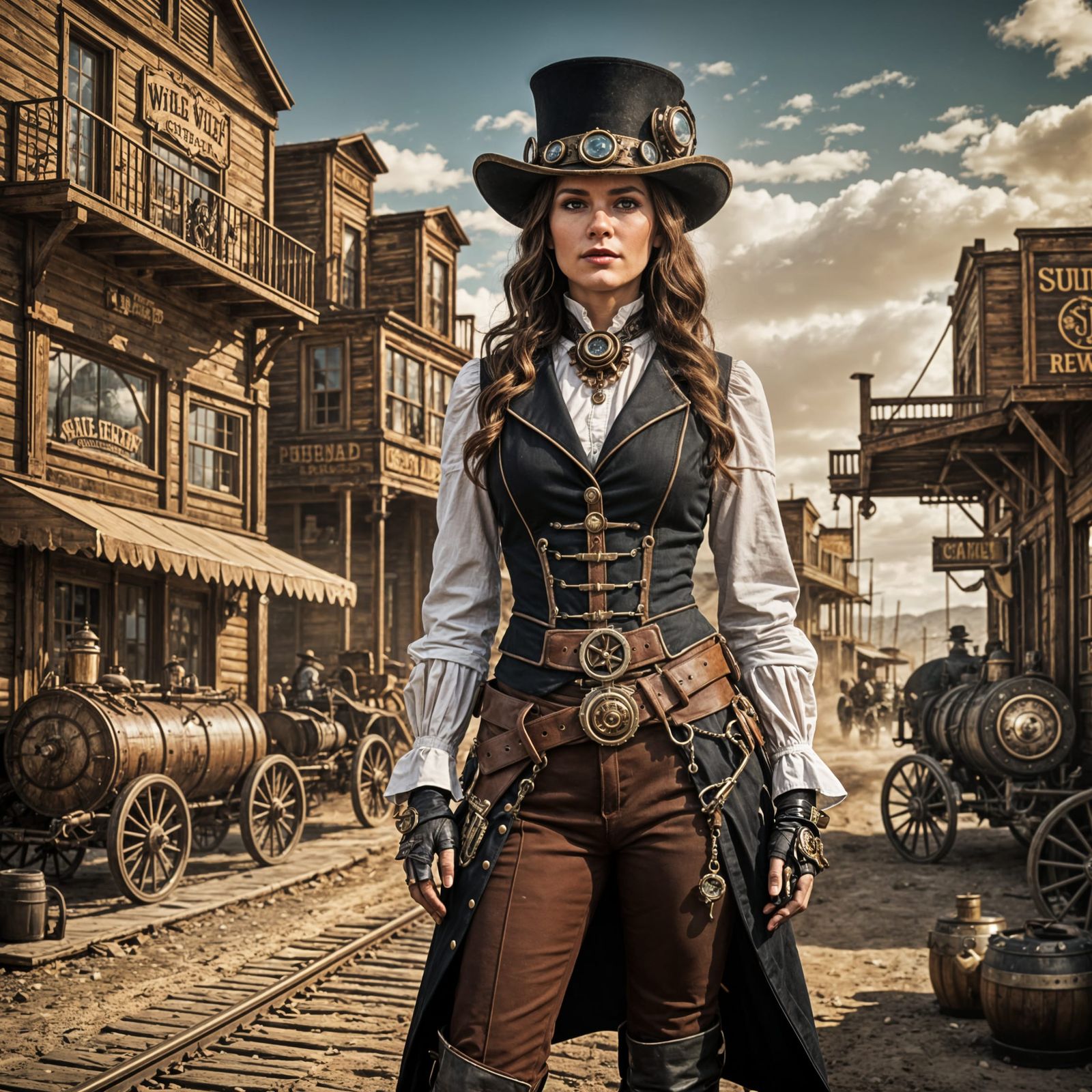 Steampunk Vision of the Wild West