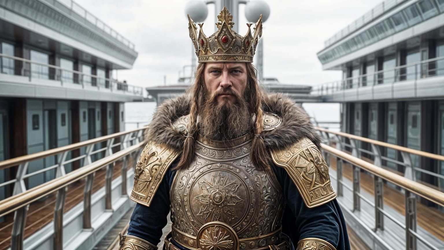 Viking King on Luxury Cruise Ship