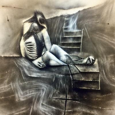 Suicidal Ideation: A Charcoal Drawing