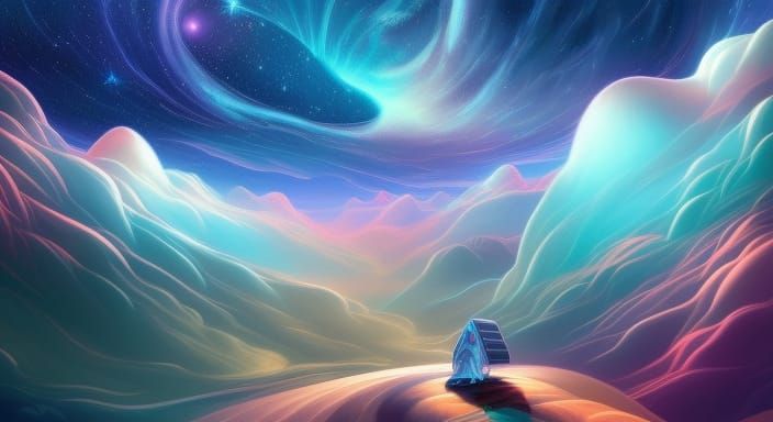 Vibrant Cosmic Landscape in Unreal Engine