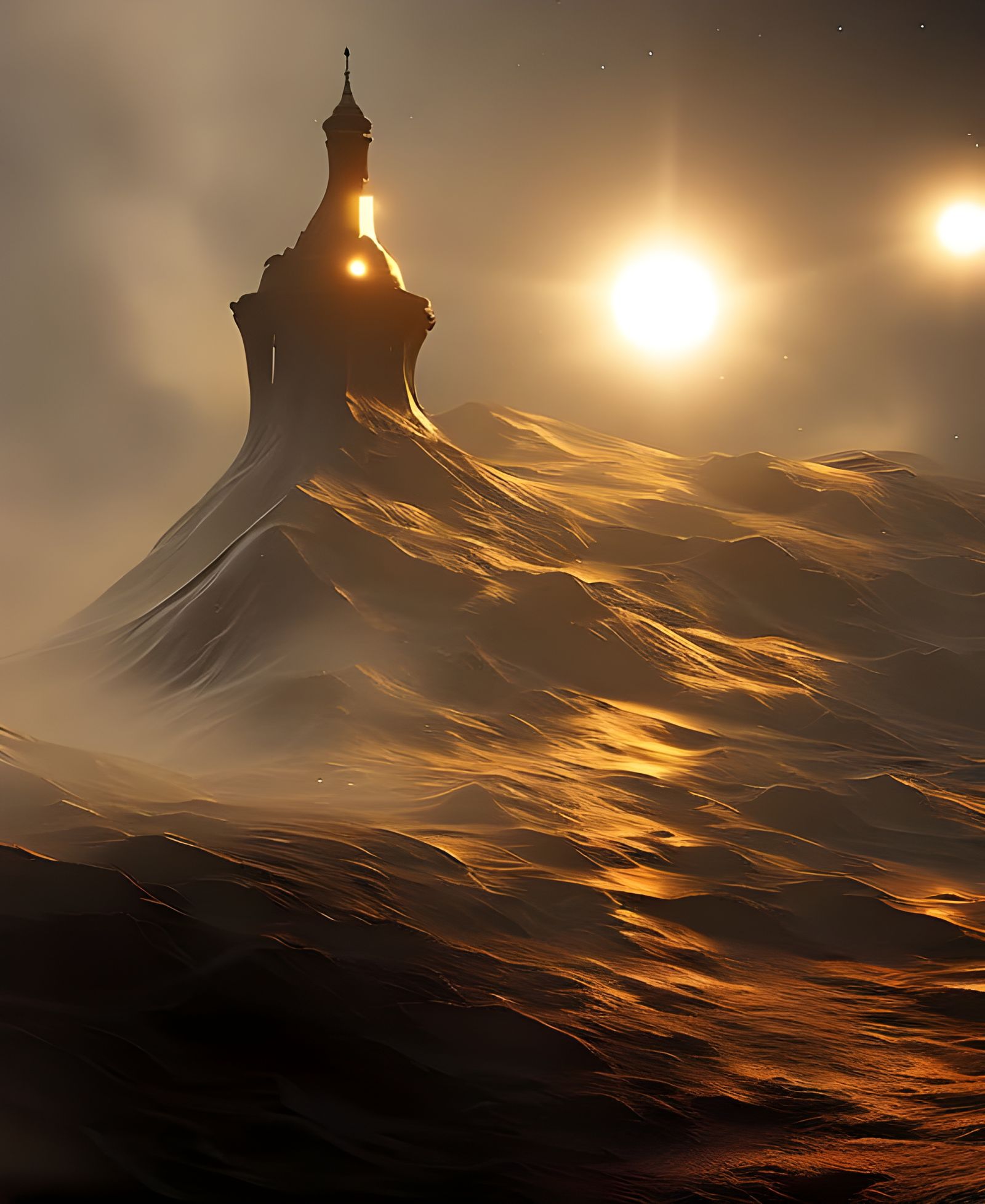 Ethereal Fractal Dreamscape in Hyperreal Detail