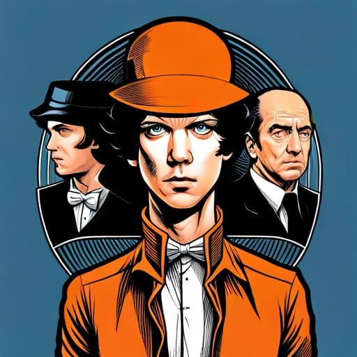 Clockwork Orange: Hyperdetailed Comic Book Art