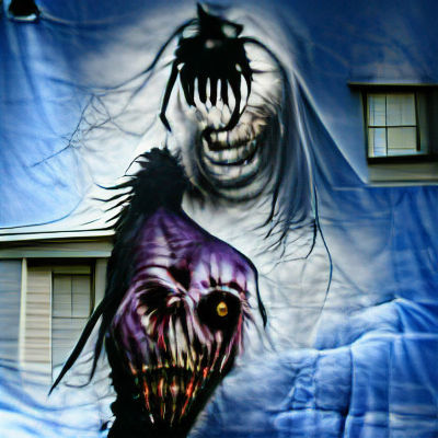 Nightmarish Face Emerges from the Dark