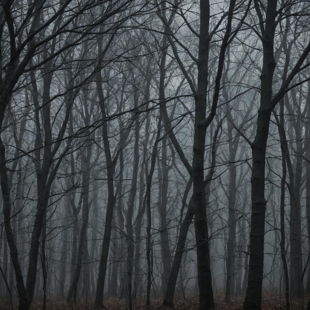 Eerie Forest: Whispers in the Wind