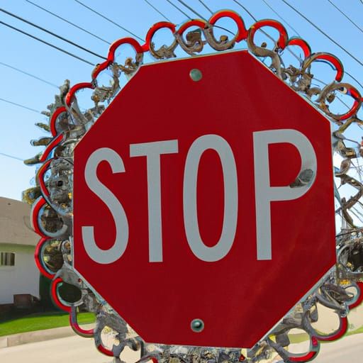 Detailed Stop Sign Image