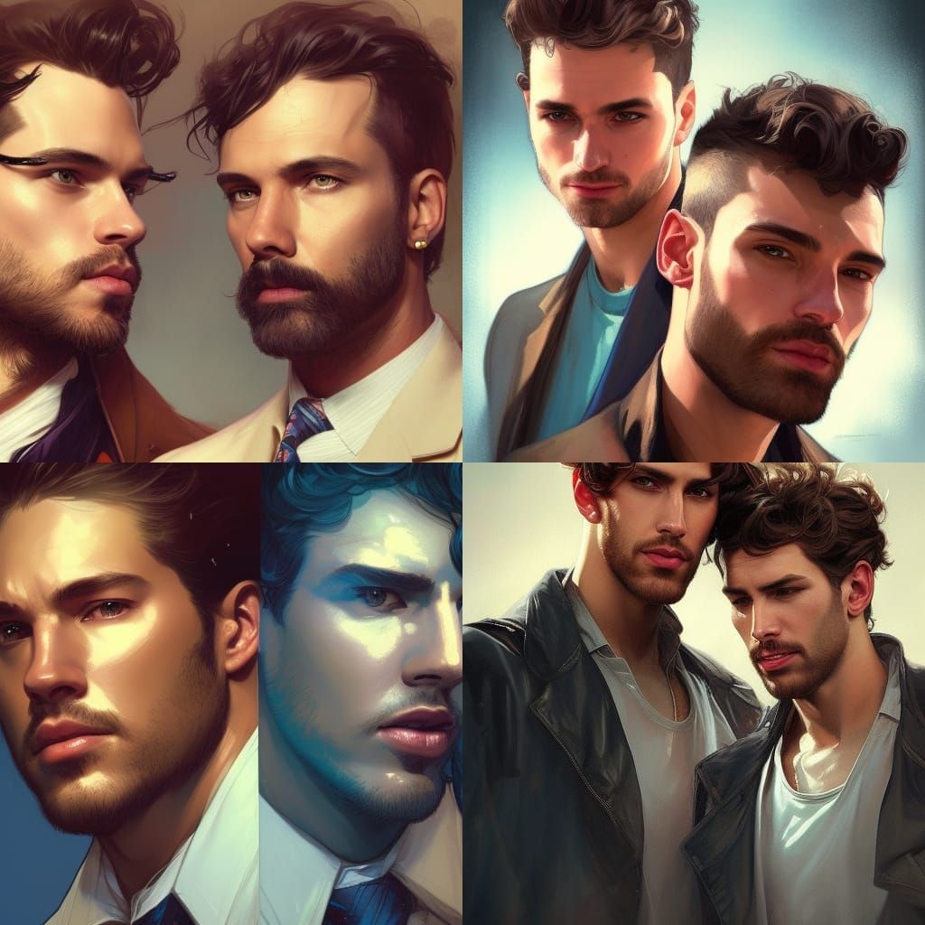 Two Men in Love: 80s Portrait