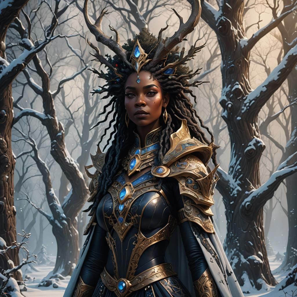 Surreal Fantasy Portrait of an Ancient Queen