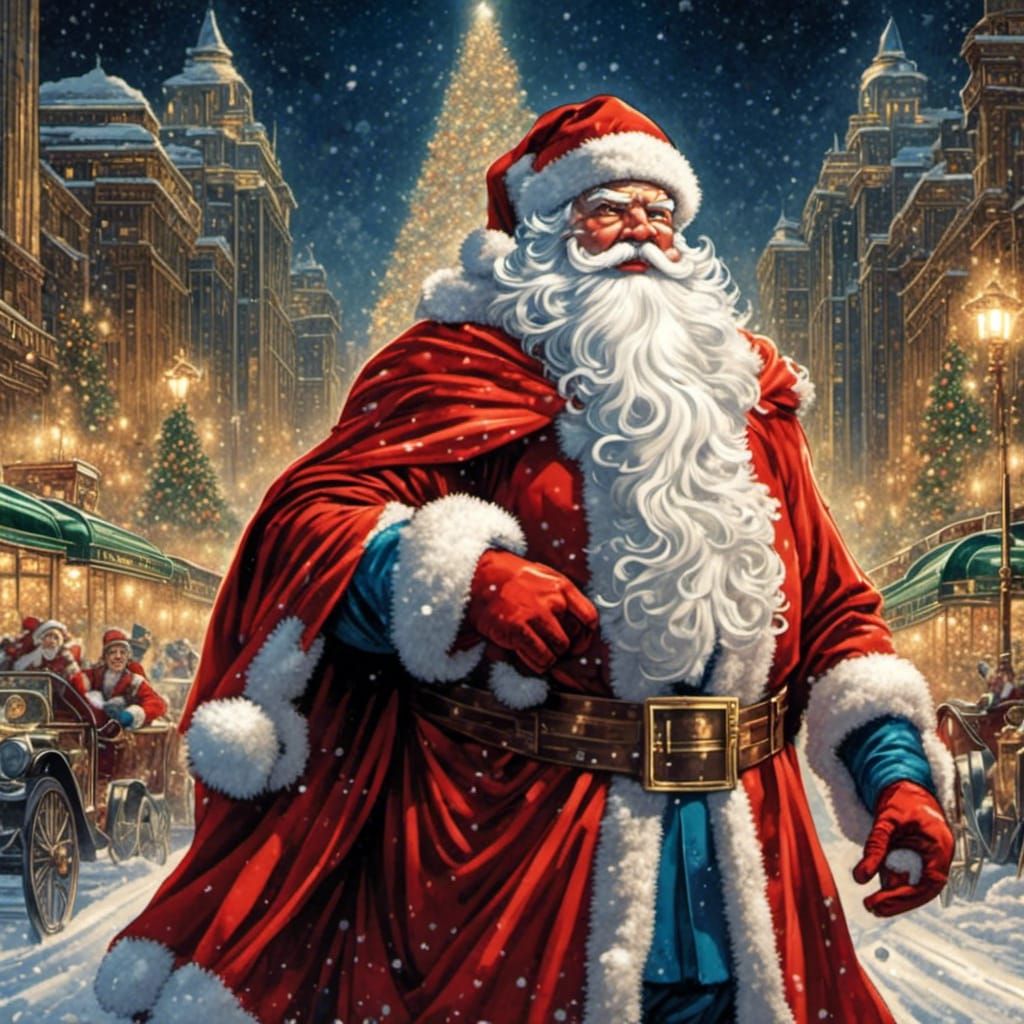 Superman as Santa Claus