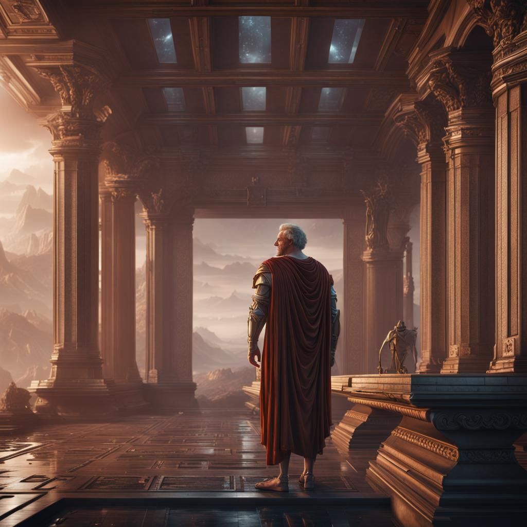 Musonius Rufus in Futuristic Artstation Concept