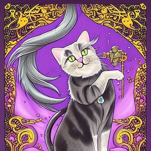 Eldritch God Cat in Hyper-Detailed Style