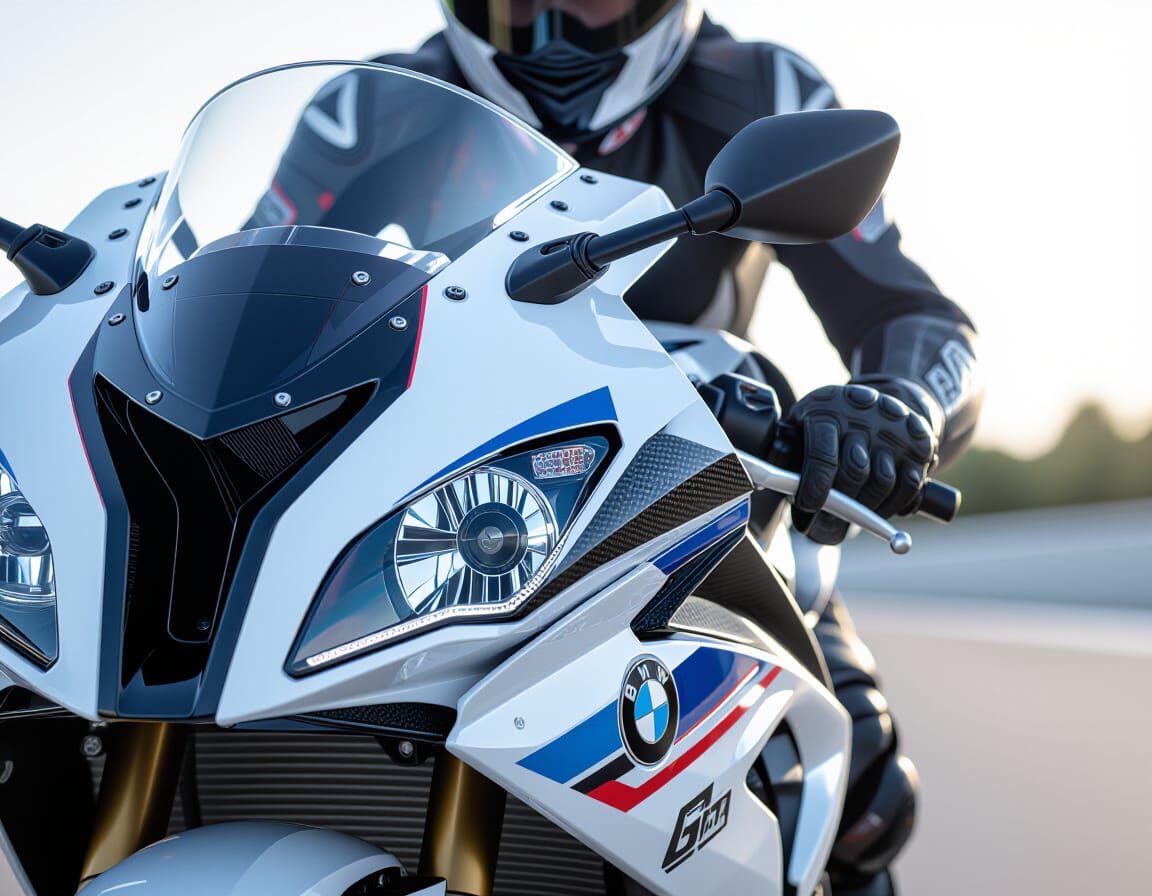 BMW S1000RR Fairing: Hyperrealistic Studio Shot