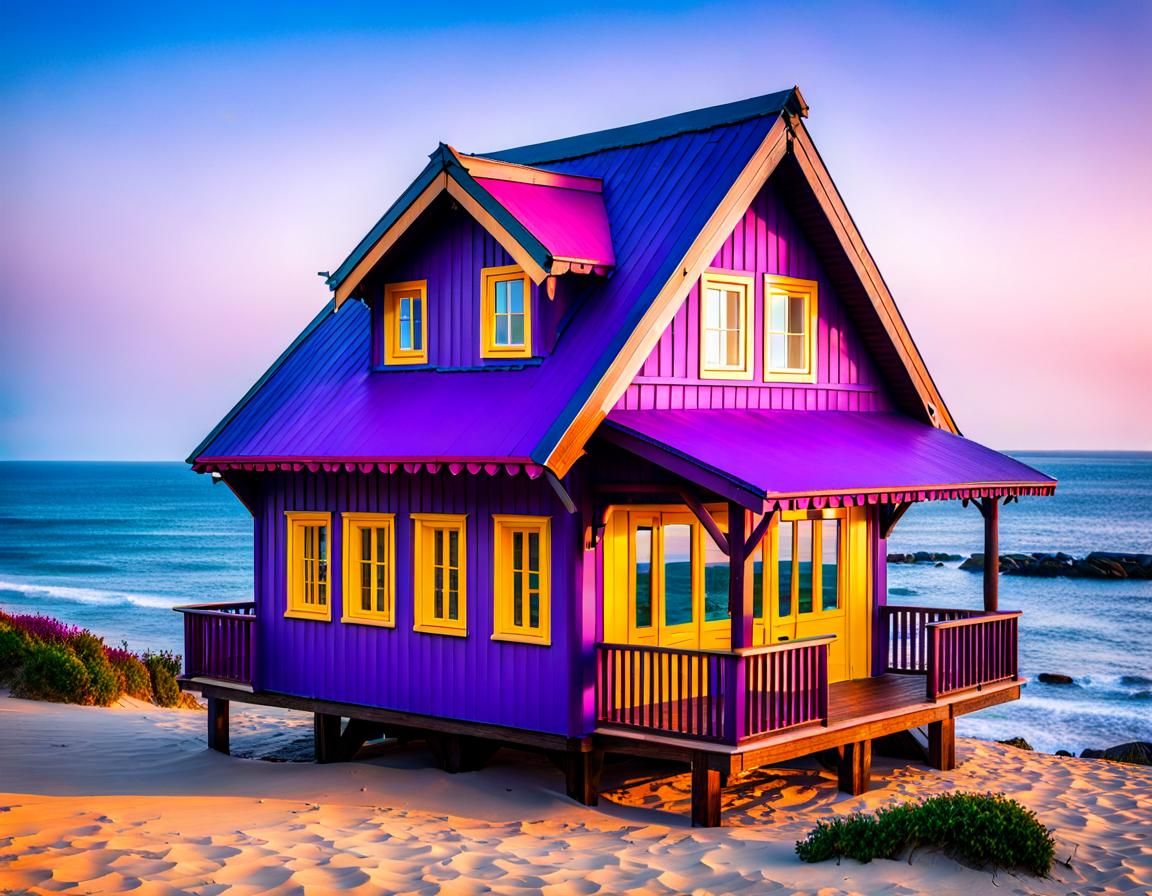 Magical Villa Exhibits Purple Fringing Optical Aberration