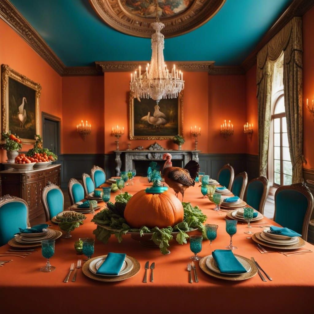 Dark Turquoise Grass Square: AI-Generated Image