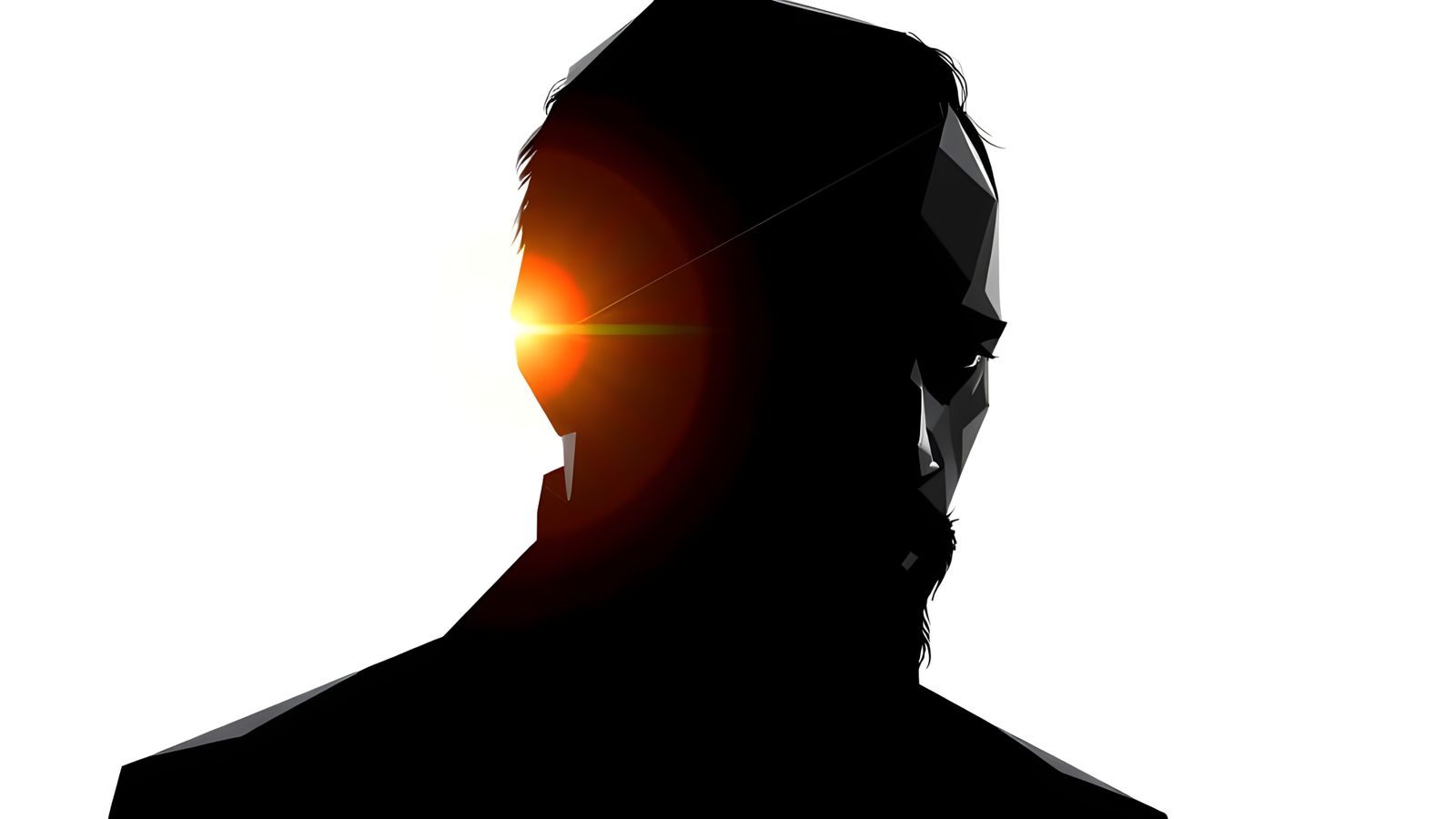 Neo-Cubist Geometric Portrait in Vibrant Oil Paint